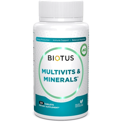 Biotus Multivits & Minerals Мультивитамины и минералы 120 таблеток
