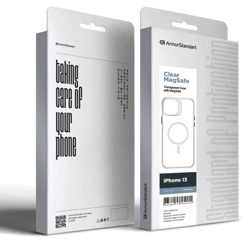 Чехол для iPhone ArmorStandart Clear Magsafe Transparent for iPhone 13 (ARM68050) фото 5