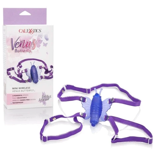 Вибратор клиторальный Micro Wireless Venus Butterfly, 8x2.5 см, фиолетовый
