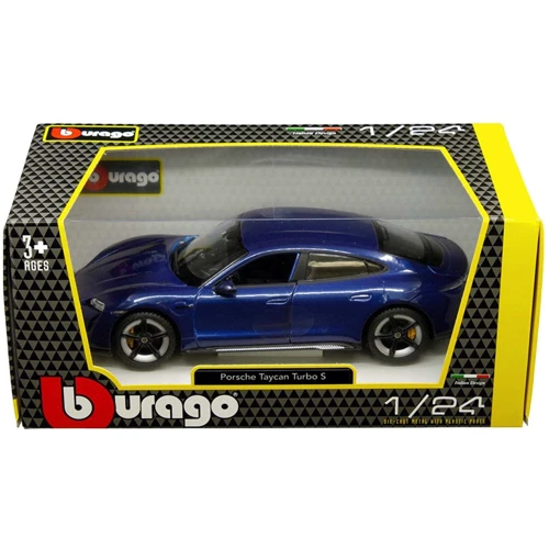 Автомодель - Porsche Taycan Turbo S (асорті синій, білий, 1:24): Виробник Bburago