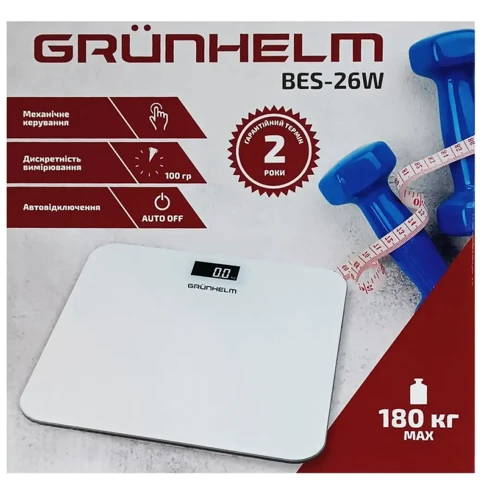 Весы напольные Grunhelm BES-26W
