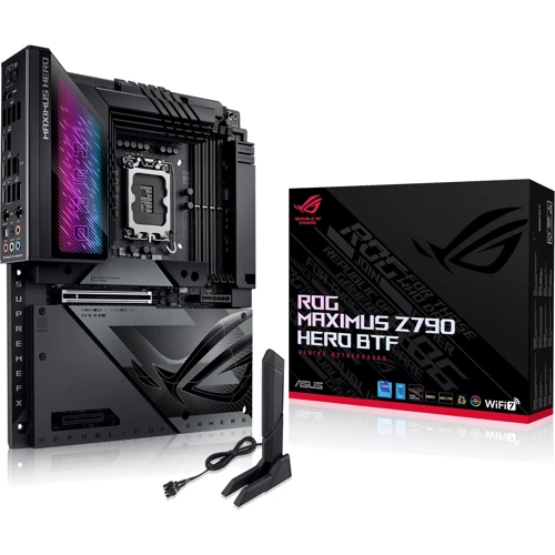 Asus ROG MAXIMUS Z790 HERO BTF: Разъемы на задней панели USB 3.2 Gen 1, USB Type-C, HDMI, Ethernet RJ-45, S/PDIF (Оптический), Thunderbolt, USB 3.2 Gen 2