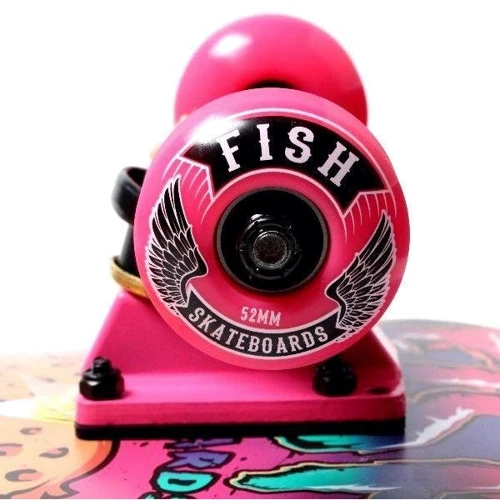 Скейтборд деревянный от Fish Skateboard Girl and Tiger
