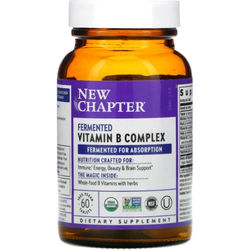 New Chapter Fermented Vitamin B Complex Комплекс Витамина В 60 таблеток