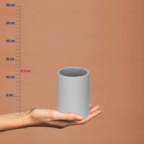 Стакан для зубных щеток KELA Sana светло-серый 11.5х8 см (23954)