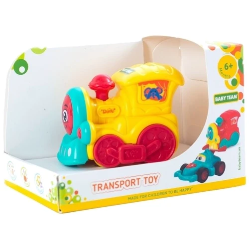 Паровозик Baby Team інерційний жовтий (8620): Тип прочее