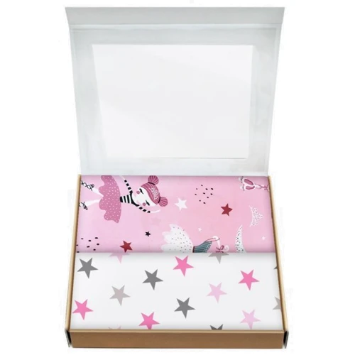 Набор пеленок Cosas Ballerina Stars Grey Rose бязь (4822052061282)