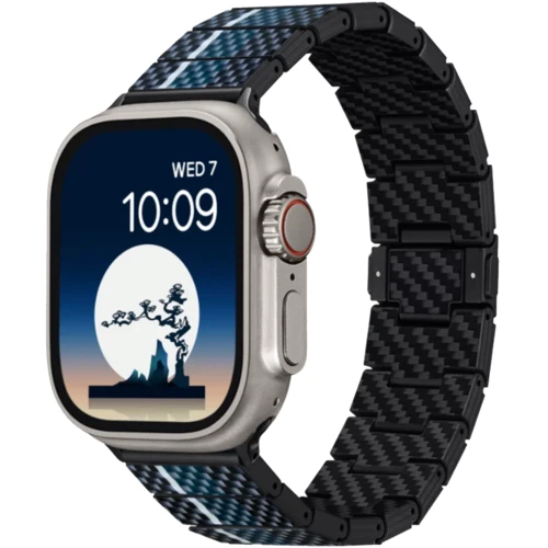 Аксессуар для Watch Pitaka Chroma Carbon Band Poetry of Things Moon (AWB2306) for Apple Watch 42/44/45/49mm