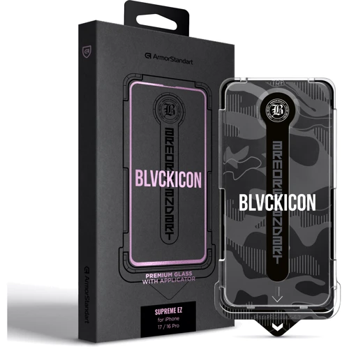 Защитное стекло для iPhone ArmorStandart Tempered Glass Black Icon Supreme EZ for iPhone 17 / 16 Pro (ARM86410): Тип защиты экрана на экран