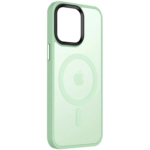 Чехол для iPhone Mobile Case TPU+PC Metal Buttons with MagSafe Colorful Mint for iPhone 14