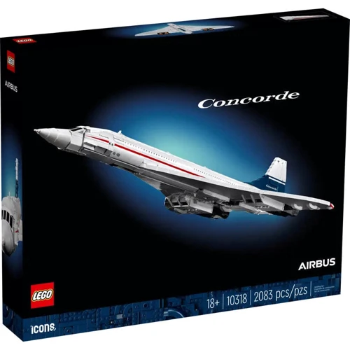 Конструктор LEGO Конкорд (10318): Количество деталей, шт. 2083