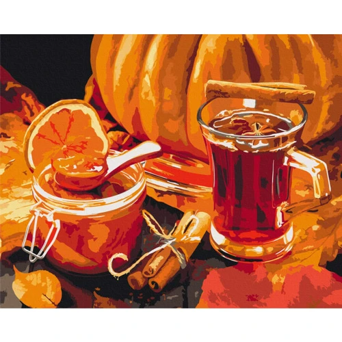 Картина по номерам Brushme Осенний чай 40x50 см (BS52636)