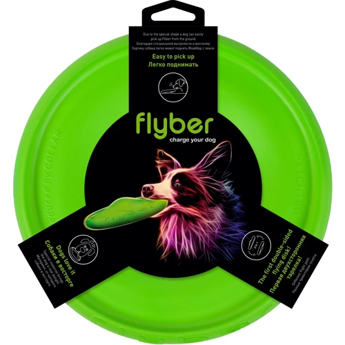 Летающая тарелка Collar Flyber 22 см салатовая (62175) фото 4