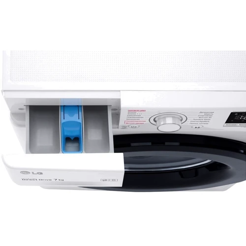 Стиральная машина LG F2V3HS6W: Загрузка белья (стирка), кг 7