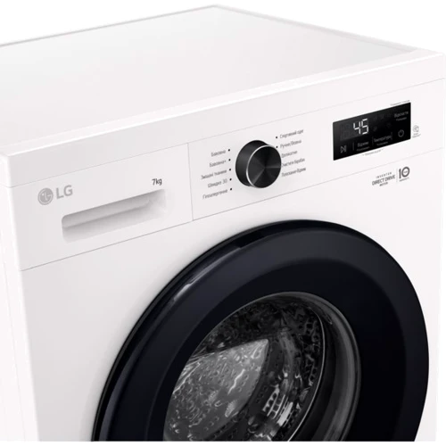 Стиральная машина LG F2Y1HS6W: Загрузка белья (стирка), кг 7