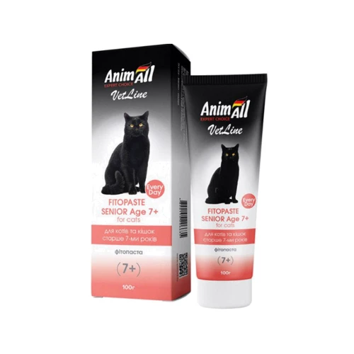 Фитопаста AnimAll VetLine для кошек старше 7 лет 100 грамм