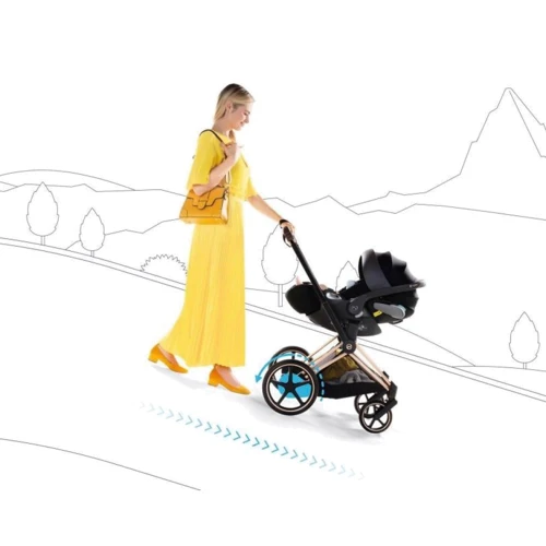 Шасі Cybex ePriam & каркас Chrome Black з електродвигуном та акумулятором фото 5