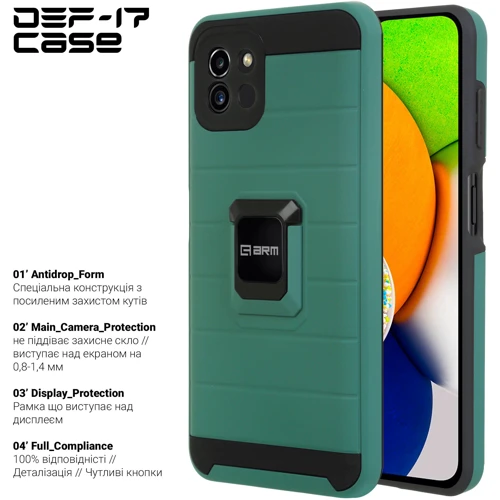 Чехол для телефонов ArmorStandart DEF17 Case Military Green for Samsung A035 Galaxy A03 (ARM61351): Совместимость Samsung A035 Galaxy A03