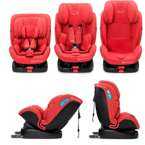 Автокресло Kinderkraft Vado Red (KKFVADORED0000): Внутренние ремни 5-ти точечные, с мягкими накладками