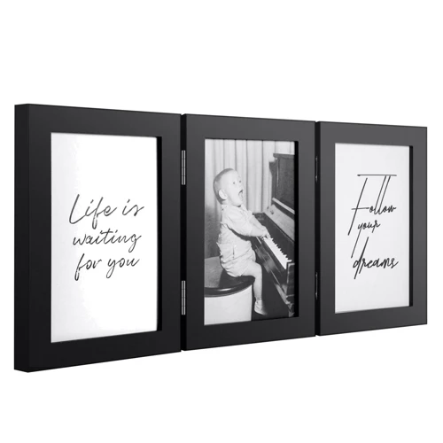 Рамка Henzo 100x150 мм/3 PIANO black 82.723.08: Розмір 100x150 мм