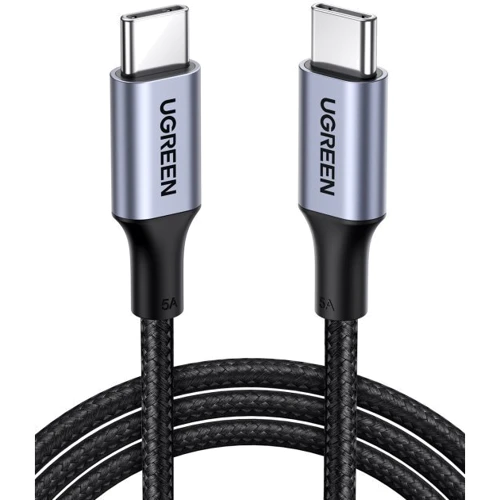 Кабель UGREEN USB-C to USB-C US316 5A 100W 1.5m Black