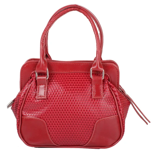 Женская сумка саквояж Laskara красная (LK-10247-3D-red)