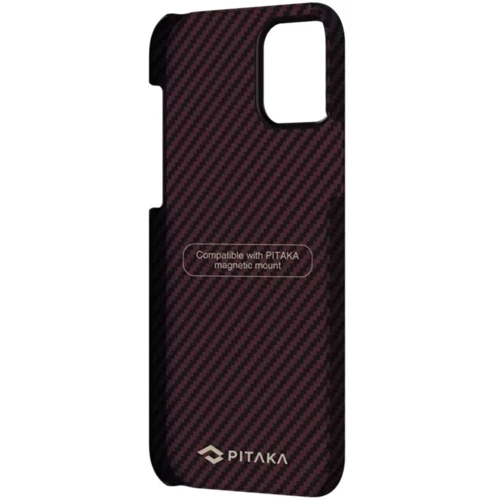 Чехол для iPhone Pitaka MagEZ Case Twill Black/Red (KI1203M) for iPhone 12: Материалы арамид