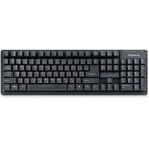 Клавиатура REAL-EL Standard 501 Black: Подключение проводное