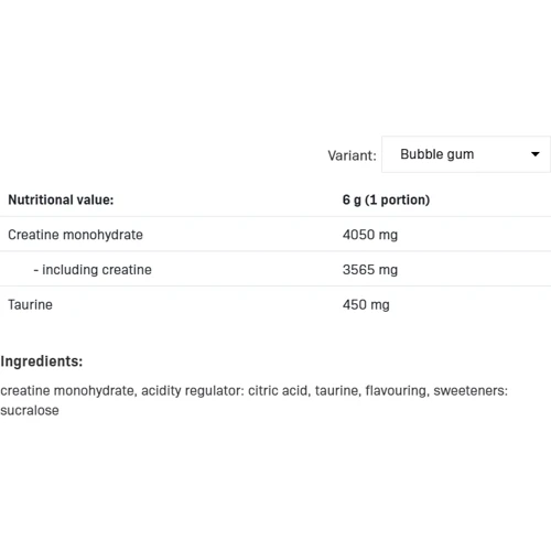 Креатин All Nutrition Creatine Muscle Max 500 g / 166 servings / Bubble Gum