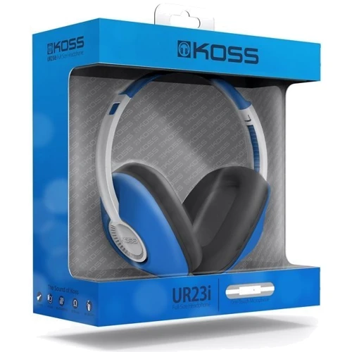 Наушники Koss UR23iB Blue (195190.101): Тип крепления оголовные