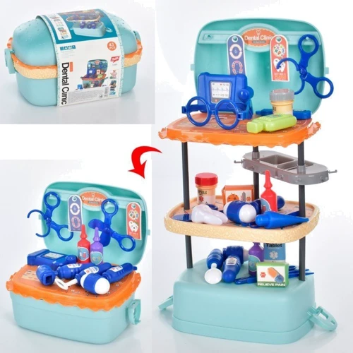 Ігровий набір Play Joyin Кухня Бургер, у валізі, 55 елементів (25743/25745)