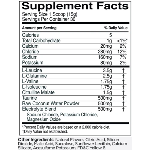 Амінокислота для спорту Rule 1 Train BCAAs + Electrolytes 450 g / 30 servings / Watermelon: Смак Кавун