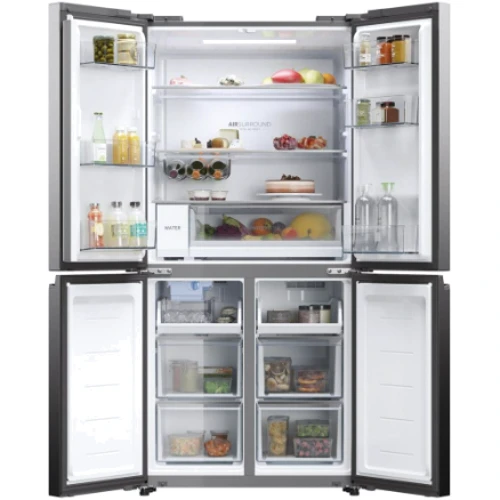 Холодильник Side-by-Side Haier HCW58F18EHMP: Расположение морозильной камеры Нижнее
