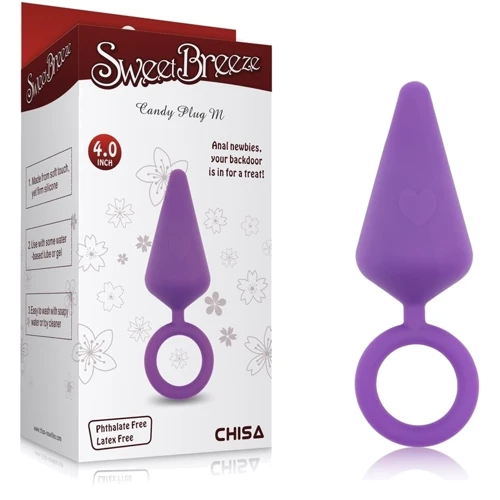 Анальная пробка CHISA Sweet Breeze Candy Plug M Purple