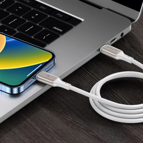 Кабель Proove Cable USB-C to Lightning Flex Metal 27W 1m White (CCFM27002102): Тип USB-C - Lightning