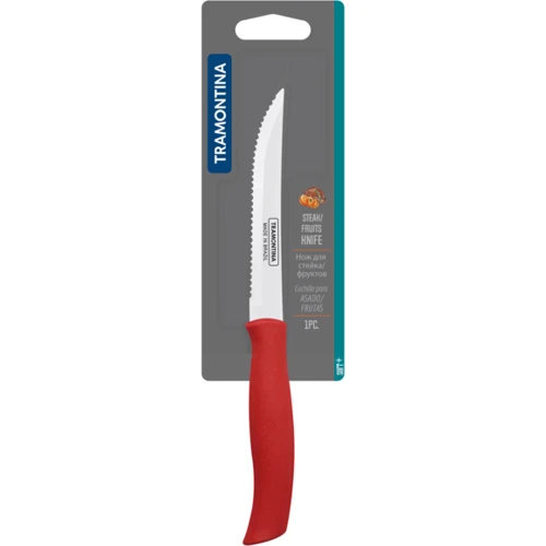 Нож Tramontina Soft Plus red для стейка 127 мм (23661/175)