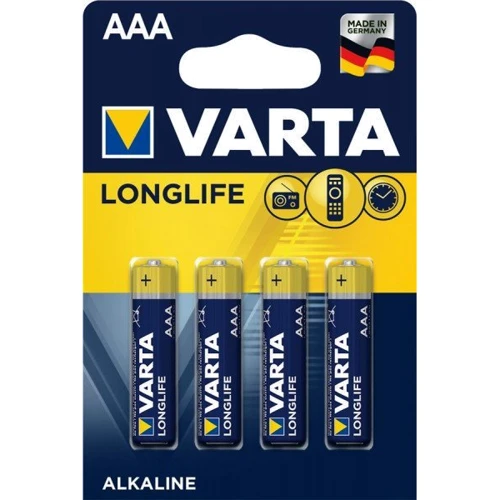 Varta AAA bat Alkaline 4шт LONGLIFE EXTRA (04103101414)