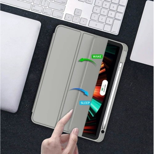 Аксессуар для iPad BeCover Direct Charge Pen with Pencil mount Gray for iPad Air 2020/iPad Air 2022/iPad Pro 11 (2018-2022) (709652): Особенности Стильный внешний вид, Складывается в подставку, отделение для стилуса, Надежная защита от царапин и загрязнений, защита спереди, сзади и в углах, режим автопробуждения/сна