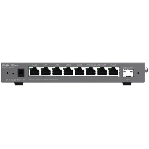 Маршрутизатор Wi-Fi Ruijie Networks RG-EG209GS: Интерфейс подключения (LAN-порт) 5x10/100/1000 Base-T