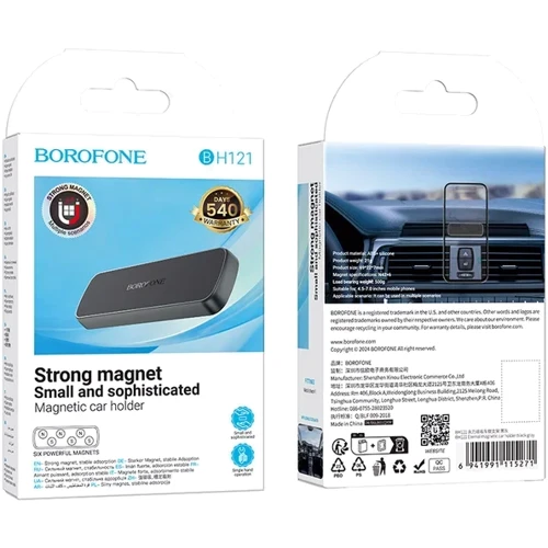 Держатель Borofone Car Holder Magnetic BH121 Black/Gray