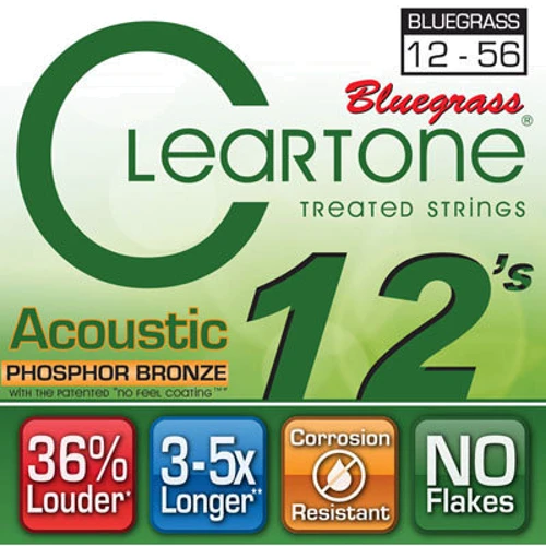 Струна для гитар Струны CLEARTONE 7423 ACOUSTIC PHOSPHOR BRONZE BLUEGRASS 12-56
