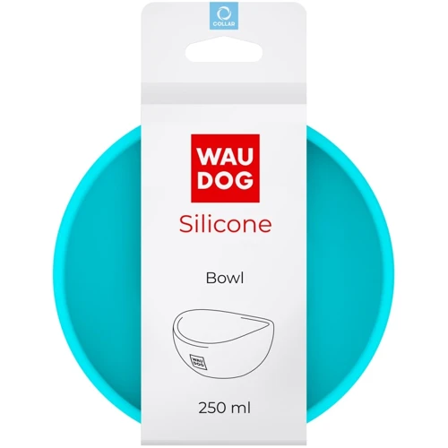 Миска WAUDOG Silicone 250 мл голубой (50812)