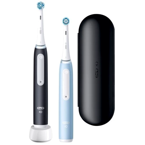 Зубна щітка Braun Oral-B iO Series 3 Duo iOG3.d.2i6.2K Чорна та Блакитна + Футляр фото 6