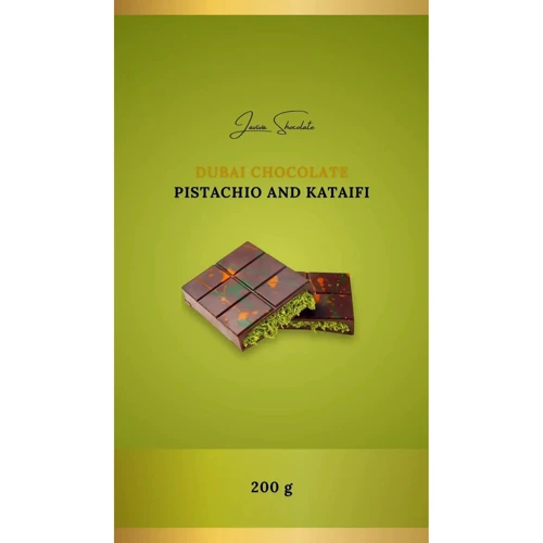 Дубайский шоколад Laviva Chocolate набор Trendy 580 г (UA-0104): Вкус Катаифи, Орехи, Фисташка, Черный шоколад, Молочный шоколад