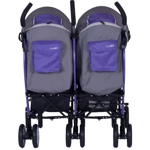 Прогулочная коляска для двойни Easy Go Comfort DUO (mix): Ширина шасси 81 см