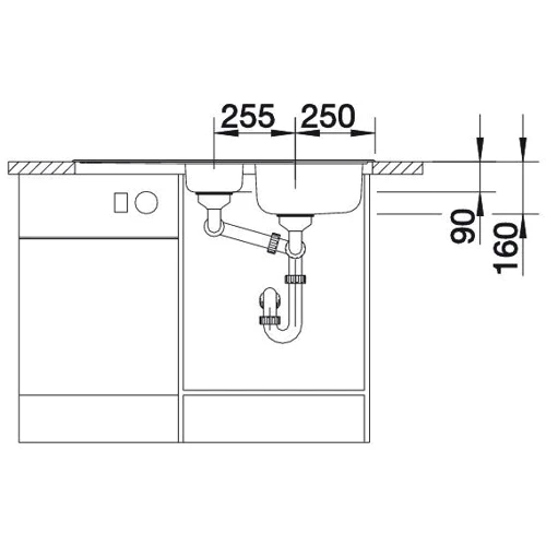 Blanco Tipo 6s Basic 512303 (сталь): Наличие крыла Есть