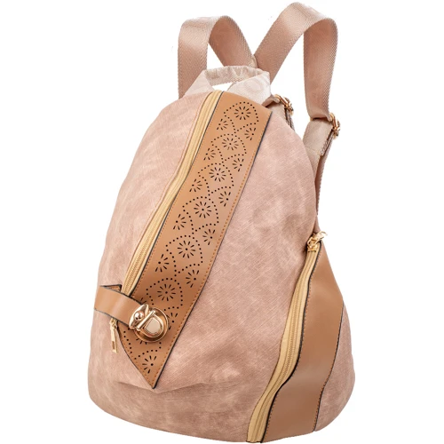 Жіночий рюкзак Valiria Fashion бежевий (3DETBQ-091-12-2): Застібка Блискавка