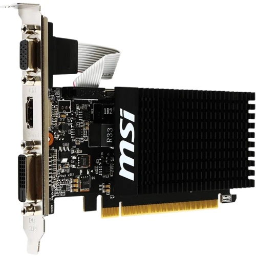 Видеокарта MSI Nvidia GeForce GT710-1GD3H-LP: Объем памяти, Гб 1
