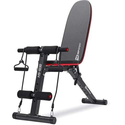 Скамья для жима и пресса Hop-Sport HS-1030 с фиксатором для ног: Вид применения домашний