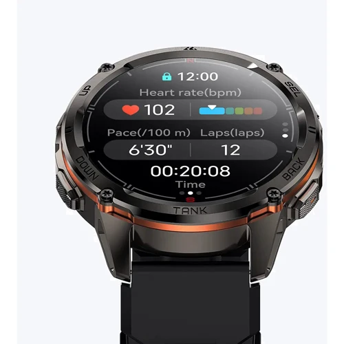 Смарт-годинник Kospet Tank T3 Ultra 2 Black Silicone Basic